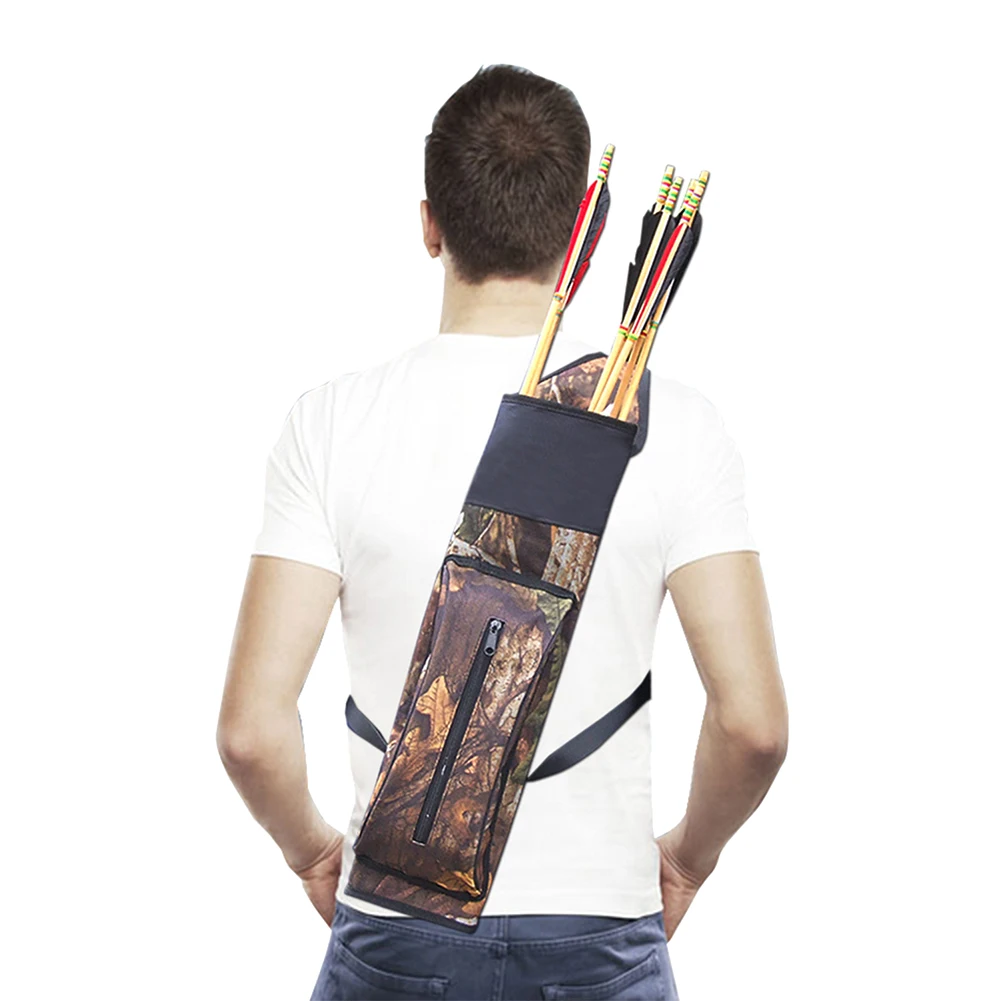Archery Hunting Arrow Quiver Holder Bow Storage Bag Pouch Belt Strap Camouflage