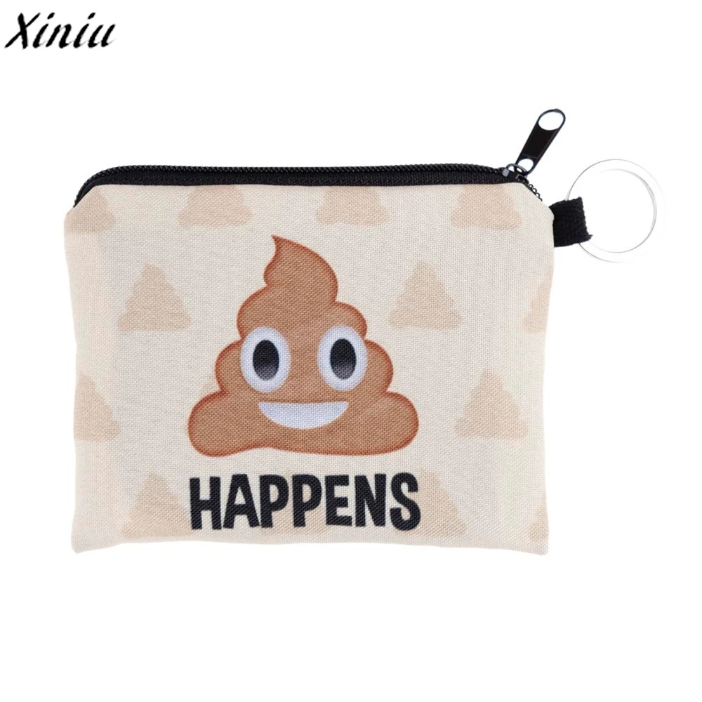 Lucu Mini Dompet Wanita Coin Purse Plush Kartun Mengedipkan Mata