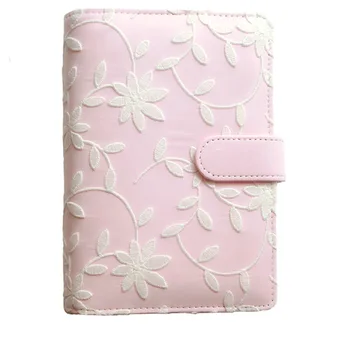 

Lace Cover Diary Kawaii Candy Color Notebook Cute Stationery Spiral Notepad PU Leather Agenda A6 Journal Diary Birthday Gift