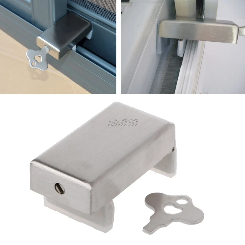 

Door Window Lock Stopper Adjustable Thick Sliding Window Lock Safety Anti-Slip G03 Drop ship