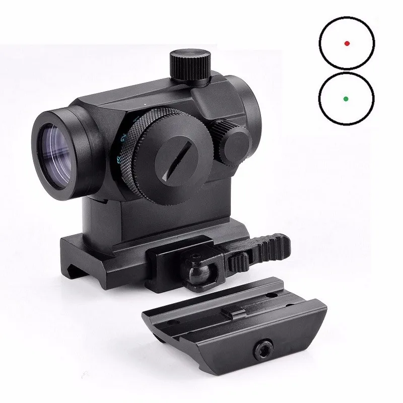 

Tactical 1X24 Reflex Red&Green Dot Scope Sight Mini Micro with QD Quick Riser Mount Quick Detach Red Dot sight VI02002