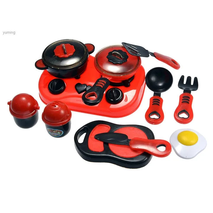 1 Set Kids Children Role Play Cooking Kitchen Utensil Cooker Playset Toys Kid's Educational