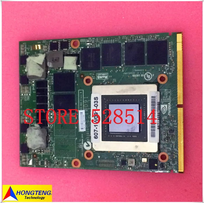 original GTX670MX FOR MSI GT660 GT60 GT780 GT70 Video Card MS-1W091  100% Test ok