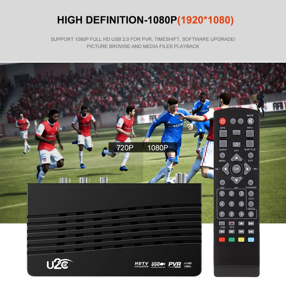 Satxtrem U2C 115 DVB T2 получатель HD TV Digital Terrestrial Receiver with Remote Control dvb t2 приставка цивровое тв тюнер тв приставка dvb t2 для России