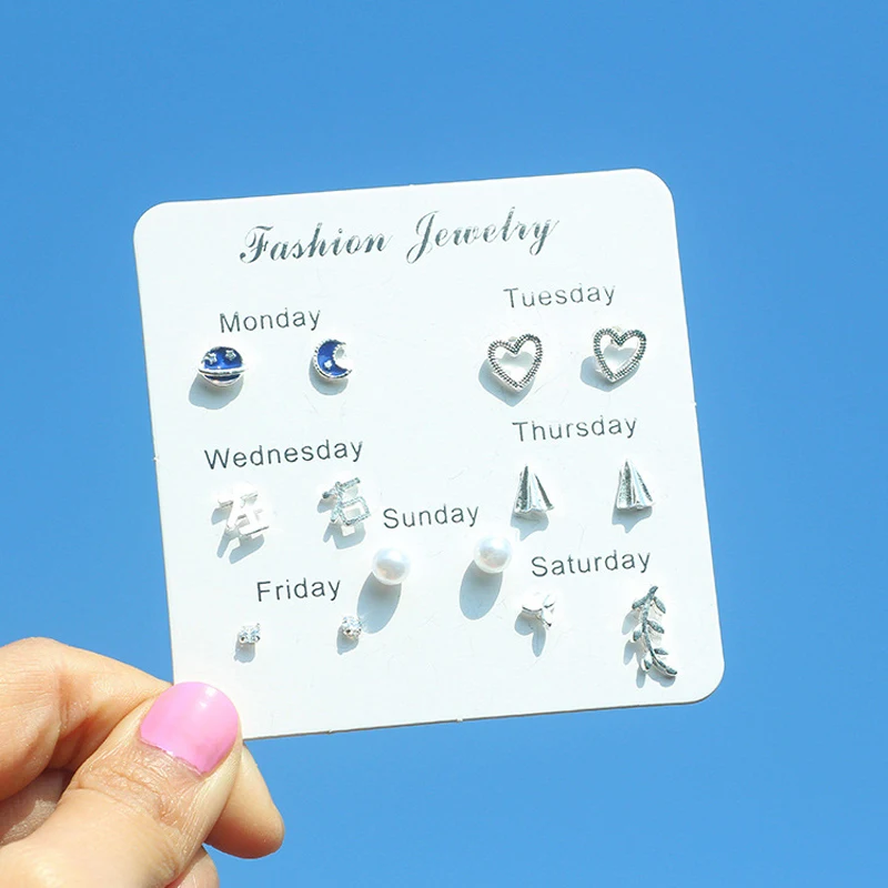 earrings set (10) - 
