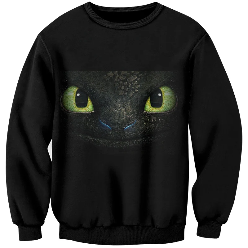 

YOUTHUP Anime Print Male 3d Swetshirts Toothless 3d Pullover Sweatshirts Men 3d Pullovers Plus Size Streetwear Harajuku