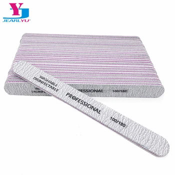 

50Pcs/Lot Nail Files Polishing Buffer Block Manicure Pedicure Grey Sandpaper Tips Gel Vogue Tools Professional Nail File