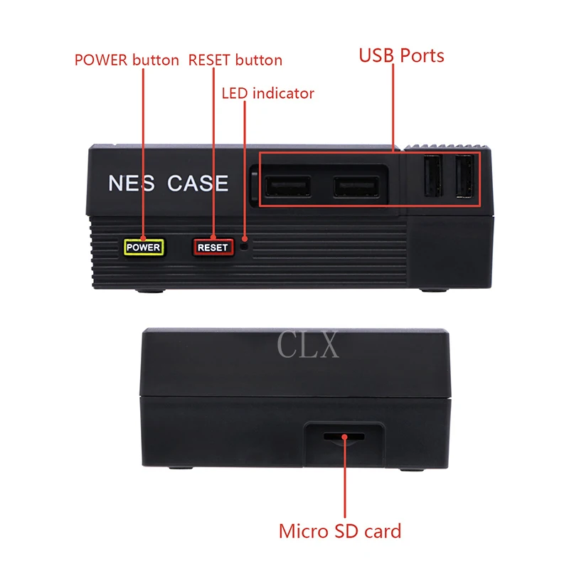 Мини NES чехол Retroflag чехол с охлаждающим вентилятором предназначен для Raspberry Pi 3/2/B