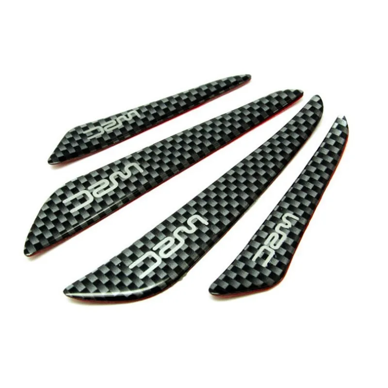 4PCS Universal Car Door Side Edge Protective Guards Sticker Protector Anti Collision Bumper Strips Car Body Anti Rub Strips (2)
