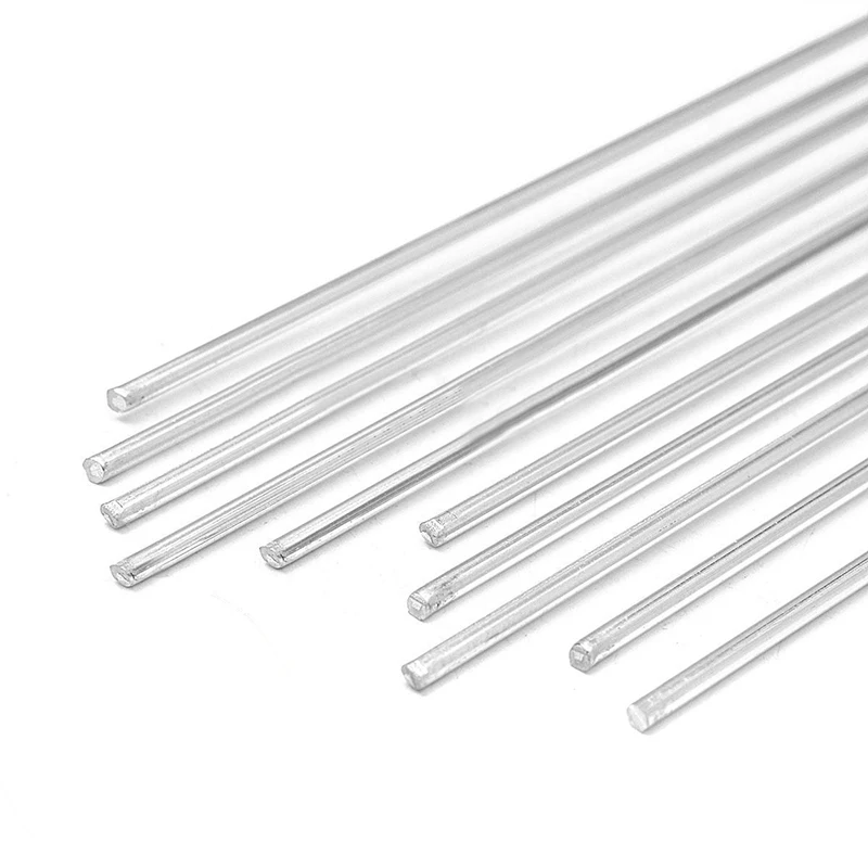 OSSIEAO 10pcs 1.6mm*45cm Low Temperature Metal Aluminum Magnesium Silver Welding Rod