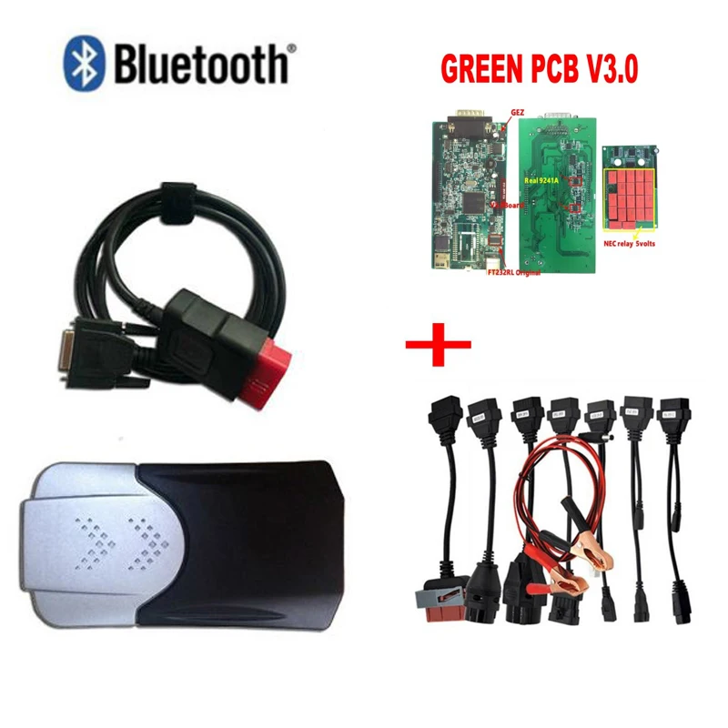 

VD TCS CDP Pro OBD2 Bluetooth 2015 R3 keygen 2016.R0 free active for CARS/TRUCKS OBD2 Diagnostic Tool +full 8 car/truck cables.