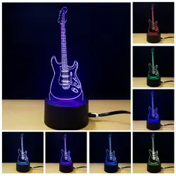 2017 Горячая Музыка Мода красочные led Портативный свет акриловые 3D ночник Творческий дом USB Light decor light Атмосфера свет
