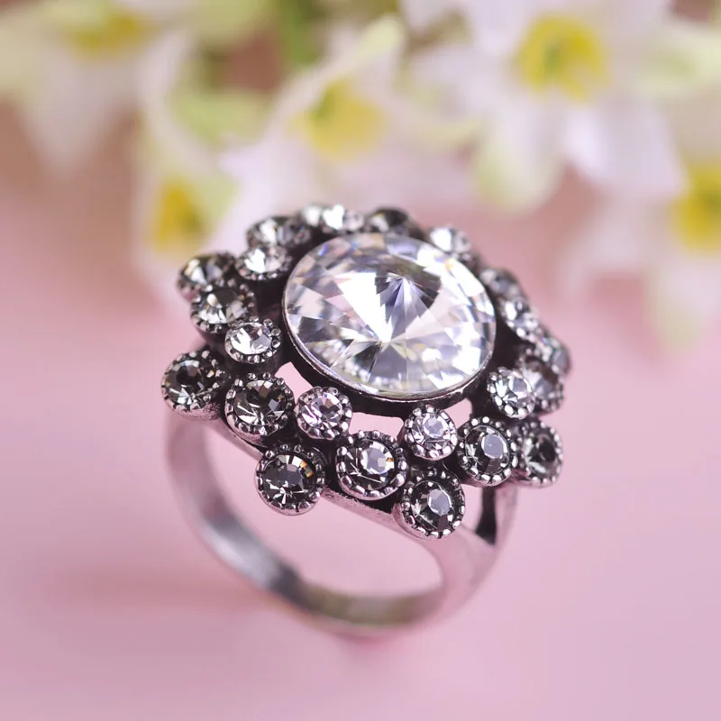 Мужские и женские кольца с черным покрытием стразы Joias Ouro Aneis Anel Anillos Bijuteria модные