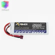 Hilbert 1pcs T Plug 5200Mah 11.1V 3S 30C Lithium Li-po Battery For DIY Racing RC Helicopter Qudcopter Drone Truck Car Boat parts