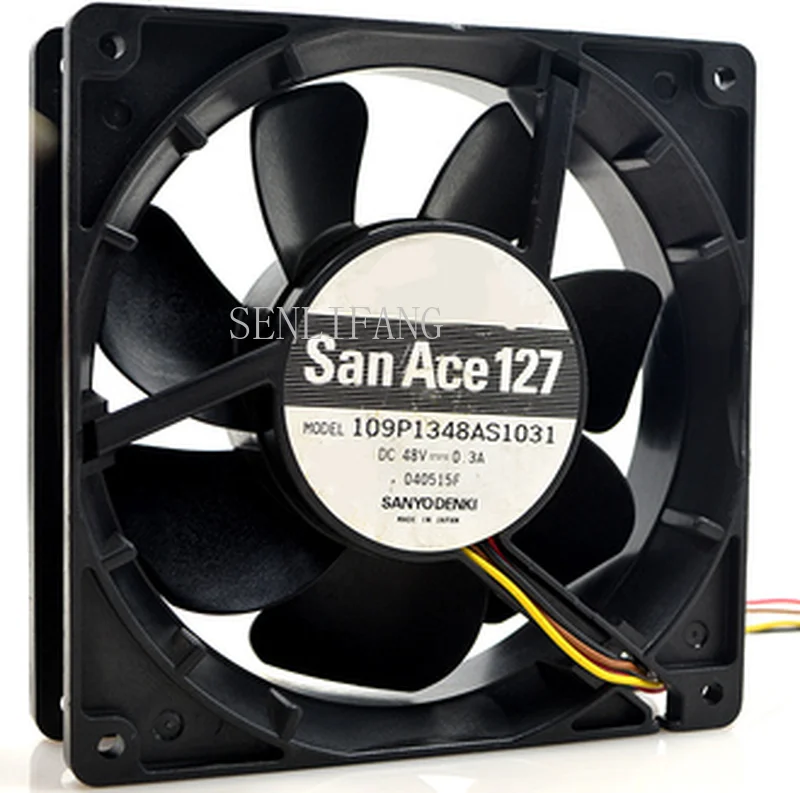

Free shipping 109P1348AS1031 4 Wires Equipment Cooling Fan DC 48V 0.3A 12038 120*120*38mm 12CM