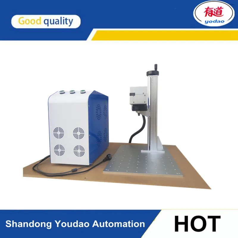 

intelligent 20w Fiber Laser Marking engraving Machine Made in China automatic stainless steel knife marking laser machine logo