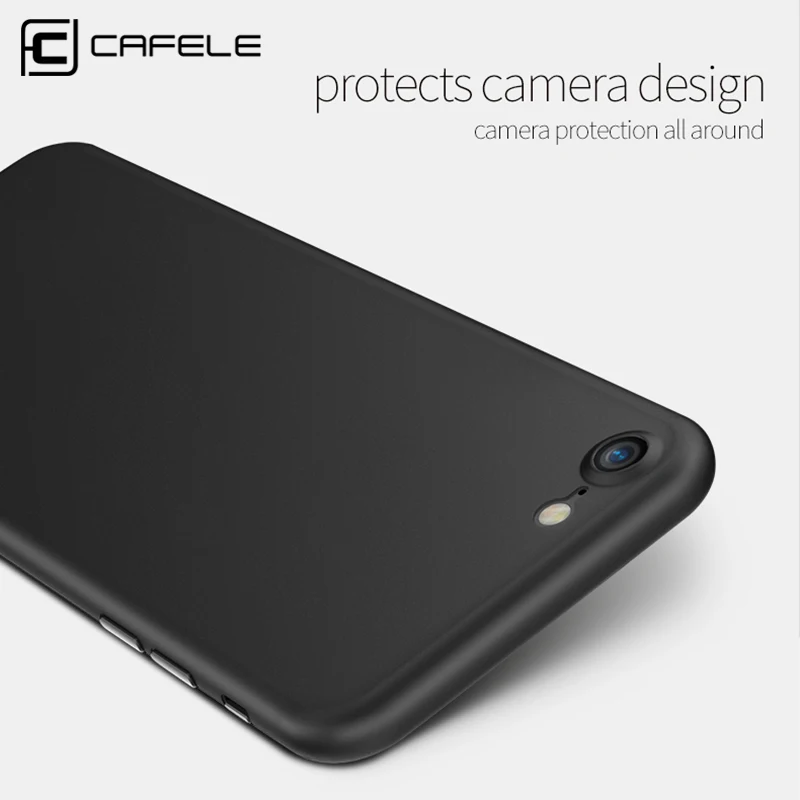 Original CAFELE para Apple iphone 8 7 funda de lujo suave mate suave TPU funda trasera de silicona para iphone 8 7 más Coque tapa
