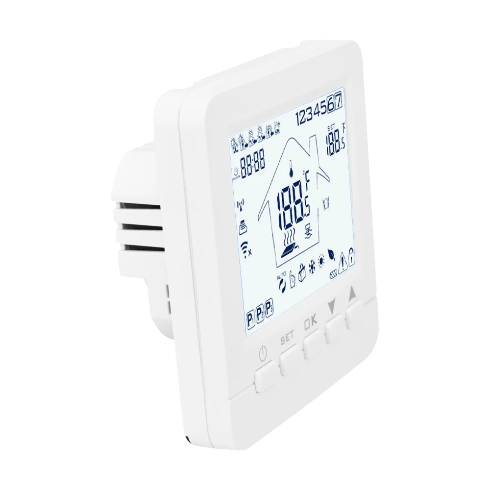 Wi-Fi умный термостат AC220V вода/Электрический напольный нагревательный регулятор температуры Еженедельный Программируемый Регулятор