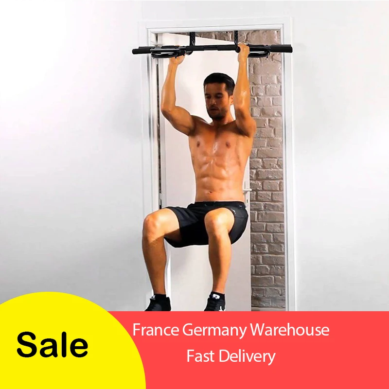 Total Upper Body Workout Bar Indoor Fitness Chin-up Equipments Portable Adjustable Exercise Pull Ups Door Horizontal Bar HWC