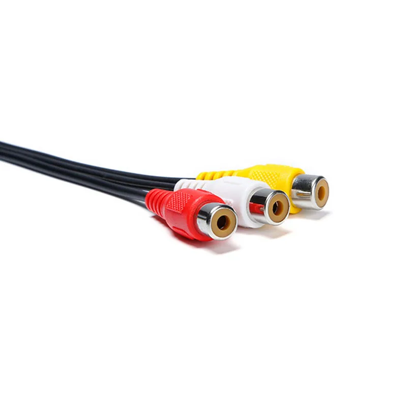 4 полюса 3 5 мм мини AV папа 3RCA Женский M/F Аудио Видео кабель стерео до Rca для ТВ
