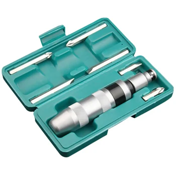 

HOT-7Pcs Professional Portable Impact Driver Screwdriver For Loosening Frozen Bolts And Stubborn Fasteners With Non-Slip Handl