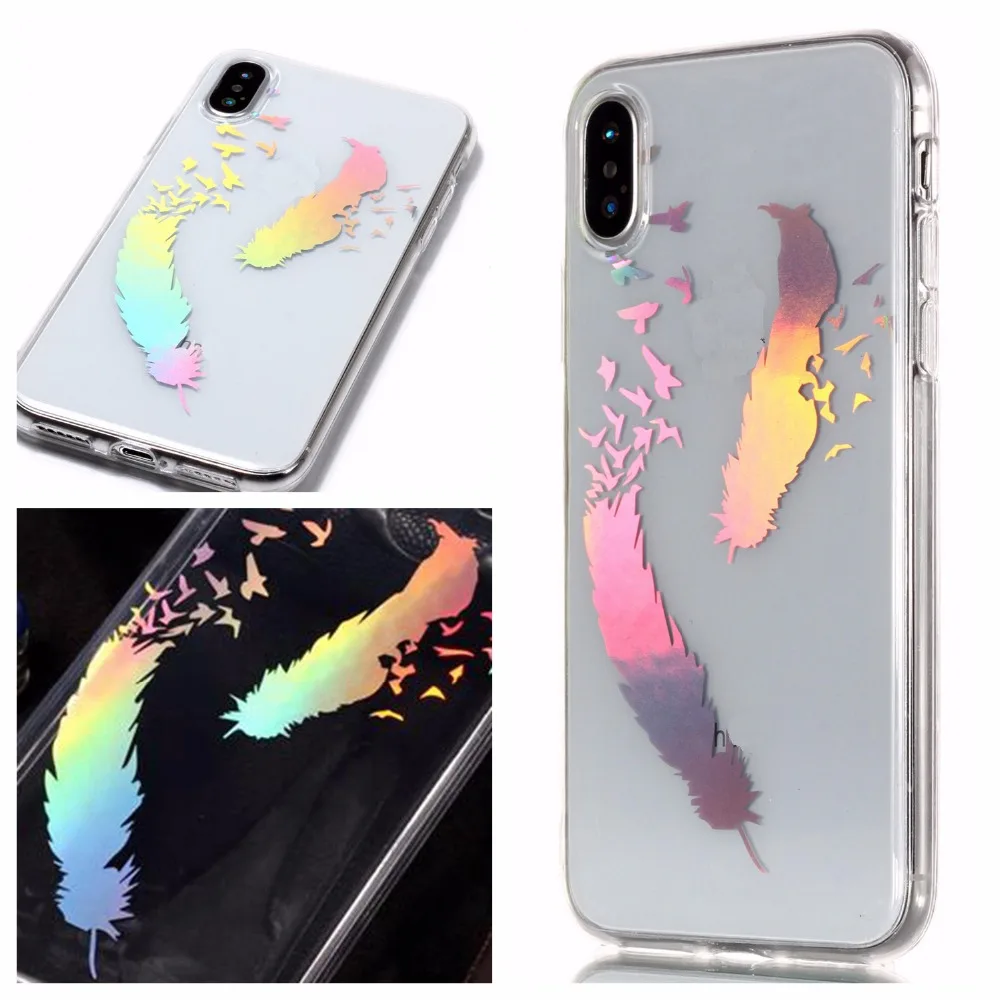 Sunjolly Symphony Laser Мягкий ТПУ чехол для телефона Тонкий Huawei P10 P9 P8 Lite 2017 Mate 9 10 Lite/Pro |
