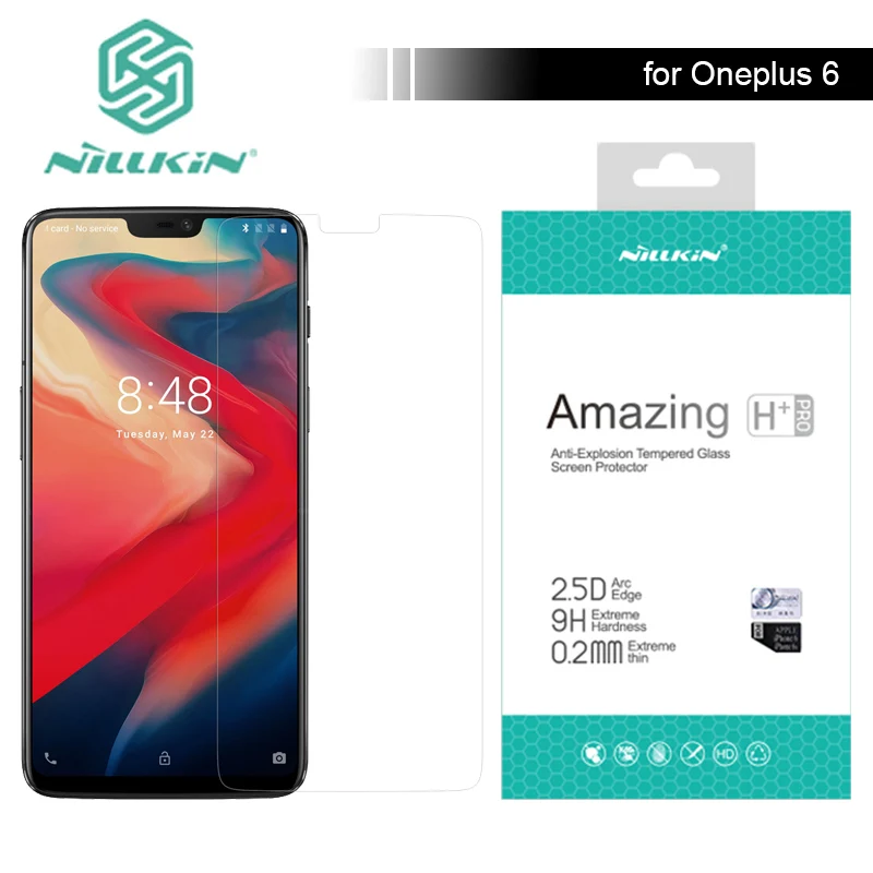 for Oneplus 6 Nillkin Glass 9H Amazing H / H+ Pro Tempered Glass Screen Protector For Oneplus 6 One Plus 6 Nilkin 2.5D Glass