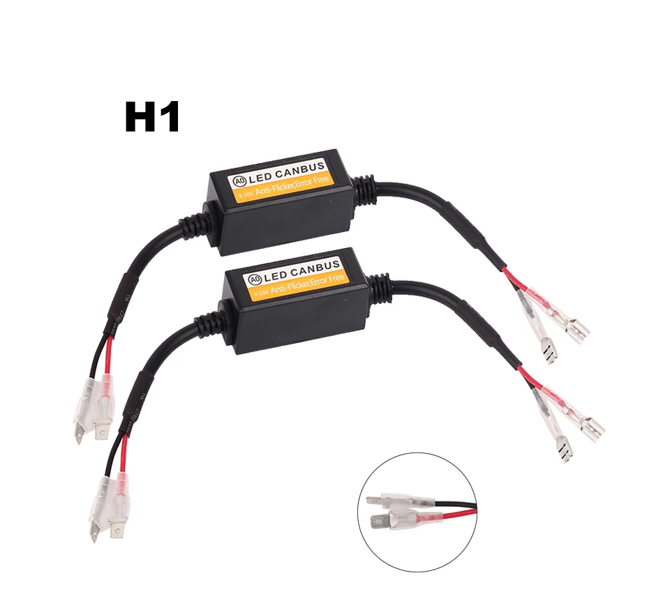 Ошибок светодиодный преобразователь can-шины для светодиодный фары лампы Наборы для внедорожник Противотуманные огни H4 H7 H1 H8 H11 HB3 9005 HB4 адаптер анти-мерцание
