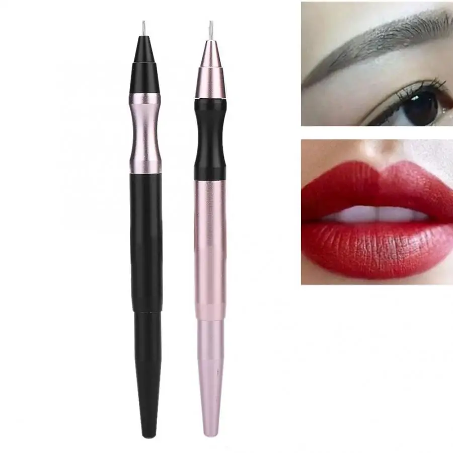 Manual Eyebrow Eyeliner Lip Tattoo Microblading Pen Semi-permanent Makeup Tool Tattoo Supplies Tattooing Pen with Needles New