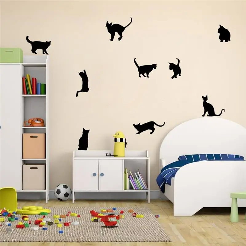 HTB1l2 HTB1l2 9 cute cats playing wall stickers room decoration 9 cute cats playing wall stickers room decoration HTB1l2