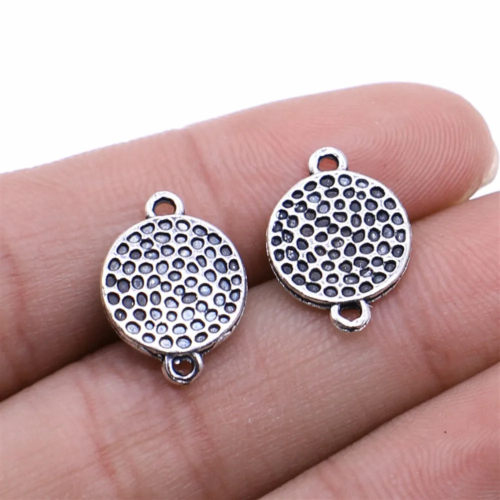 

WYSIWYG Pock Joint Connector Connector Charms DIY Alloy Jewelry Findings Antique Silver Color 12x17mm 15pcs/lot