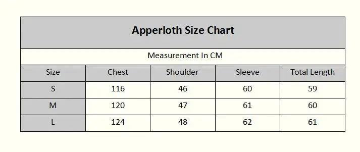 model b size chart