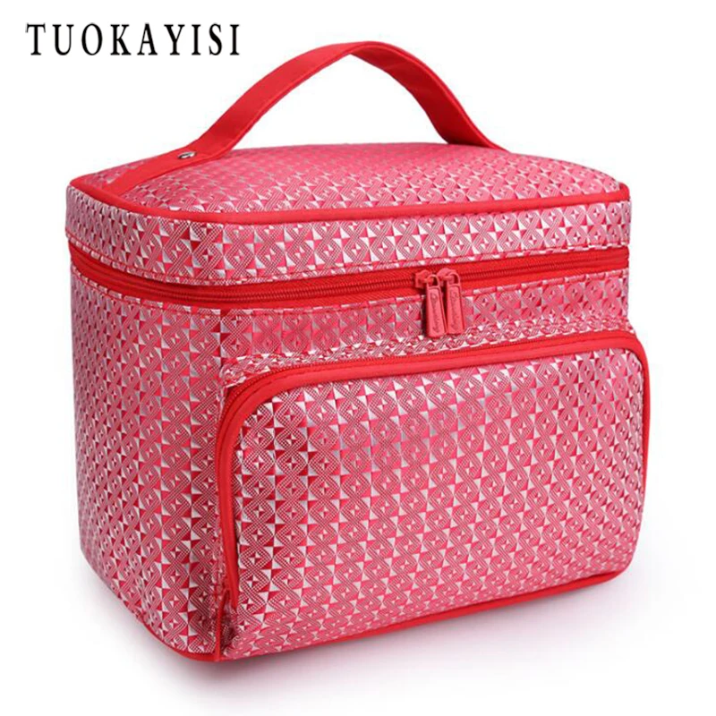Waterproof Cosmetic Bag font b Big b font Professional Toiletry Bags Travel Makeup Case Beauty Necessaries