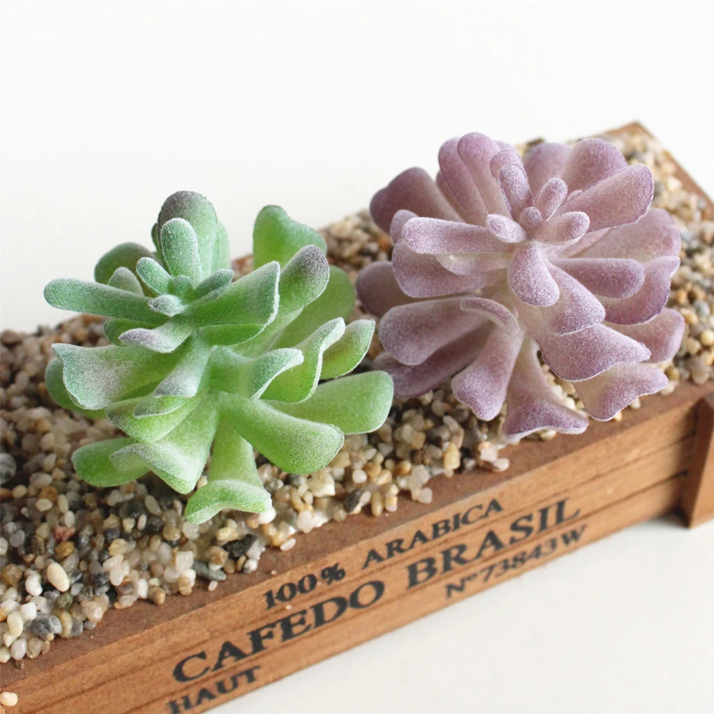 Mini Simulation Succulent Artificial Plants Tabletop Decor for Home Garden Cafe House Ornament Shop Window Display Photo Props