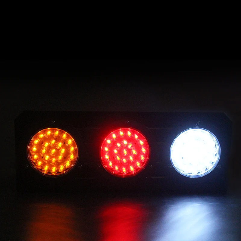 2PCS 12V 63LED Trailer Truck LED Tail Light Lamp Car-Trailer Taillight Reversing Running Brake Turn Lights With Three Colors | Автомобили