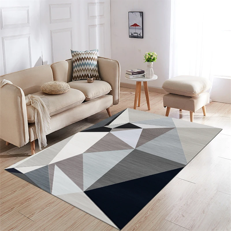 

Modern Carpets for living room Rectangle Geometric Area Rugs Large Anti-slip Safety Carpet Kids Room Home Decorative Bedroom Rug