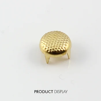 

Steampumk Metal Gold Tone 4 Studs Prong Cone Spike Spot Tack Nailhead Rivets 9mm Sew On Cloth Bag Sewing Supplies 1000piece/K219