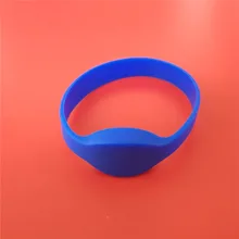125 кГц rfid-браслетов только для чтения ID синий/черный силиконовый EM4100 TK4100 приближения-2 шт