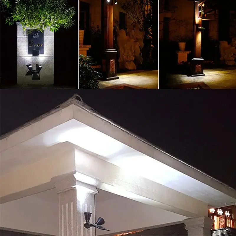 

New Arrival LED Solar Light Outdoor 12 LEDs Solar Power Double Spotlight Garden Lawn Lamp Landscape Spot Lights