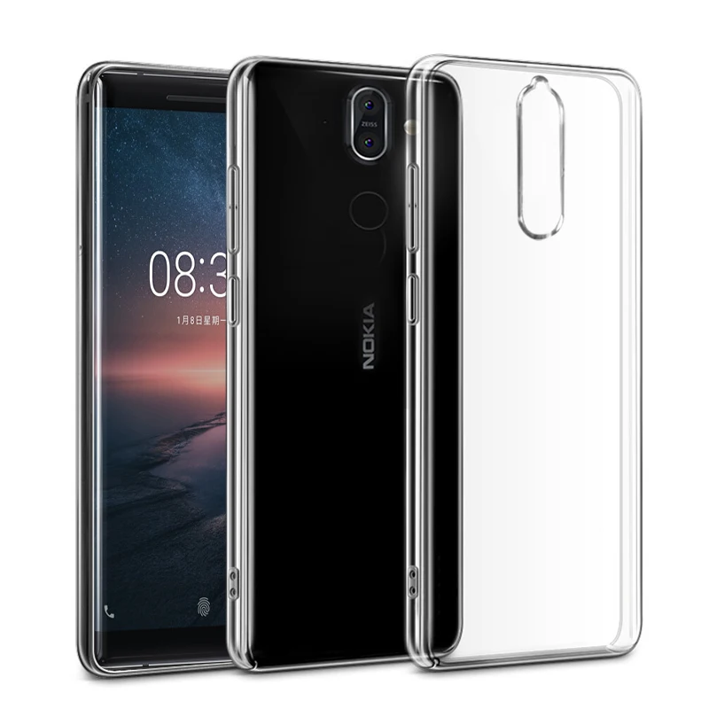 For Nokia 8 Nokia8 Case koolife Ultra thin Transparent Silicone Soft TPU Full protector Anti-knock phone case Cover for |
