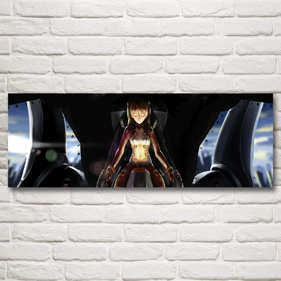 

Neon Genesis Evangelion Japan Anime Art Silk Fabric Poster Print Home Decor Painting 12x34 20x56 24x68 32x90 Inch Free Shipping