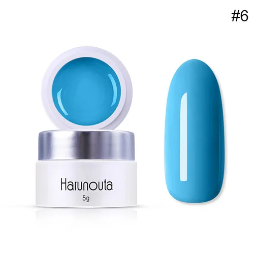 Harunouta гель для звездной живописи 49 цветов 5 г чистый лак гель для дизайна ногтей салон замочить от УФ светодиодный рисунок «сделай сам» гель - Цвет: blue4