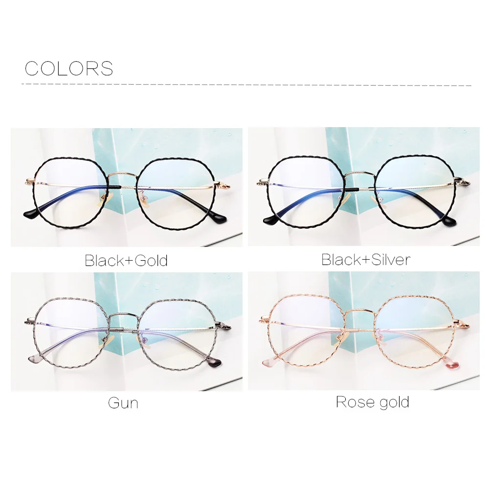 Новые круглые очки для близорукости с синим лучем, готовые Мужские Женские близорукие очки, близорукие унисекс, оптические очки