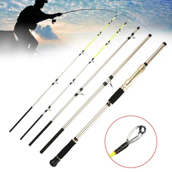 

4 Sections Fishing Rods Ultra-light Durable Pole Carbon Rods Sea Boat Fishing 2.4/2.7/3.0m YS-BUY