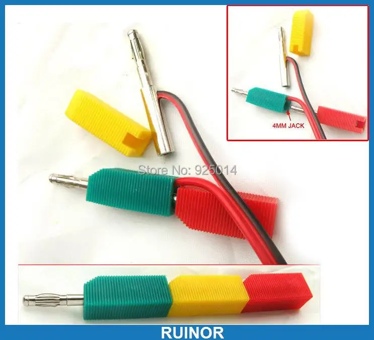 

100PCS 5 color 4MM Banana Plug Screw Lock for BINDING POST Speaker Cable Probes