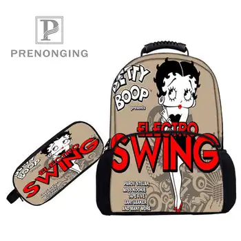 

Custom 17inch Betty Boop Backpacks Pen Bags 3D Printing School Women Men Travel Bags Boys Girls Book Computers Bag#1031-8-Betty