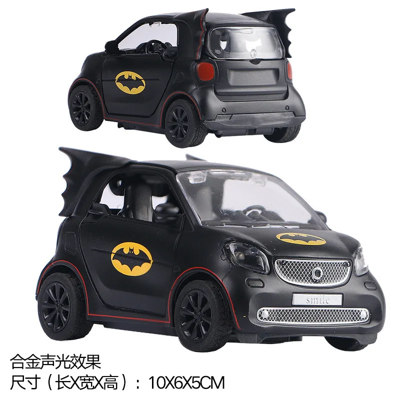  Hot 1:36 Wheels Diecasts Vehicle Batman Smart Lambor Car Model Pull Back Sound Light Collection Toy
