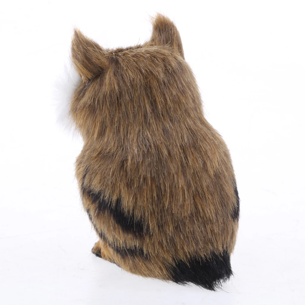 Mini Simulation Owl Animal Home Decoration Simulation Artificial Owl Middle