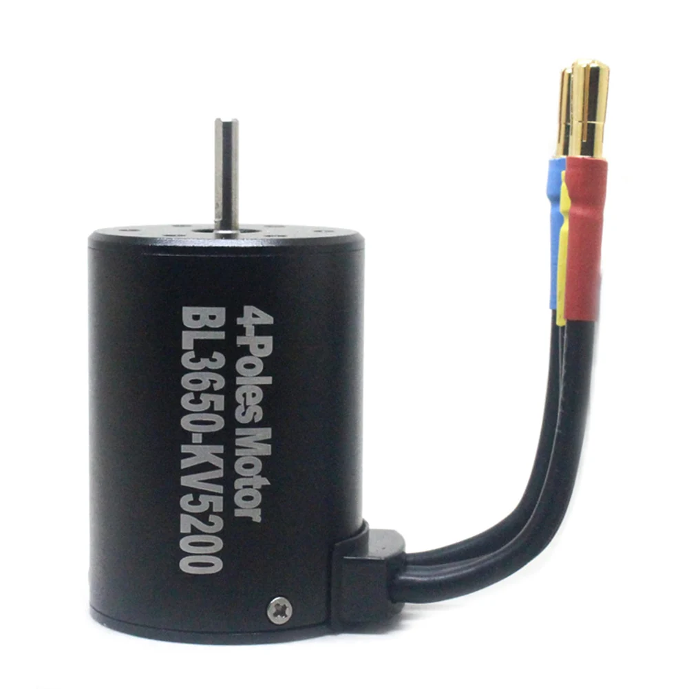 

Black Waterproof 3650 5200KV Motor w/ 60A C Combo Set for 1/10 RC Car Truck YJS Dropship