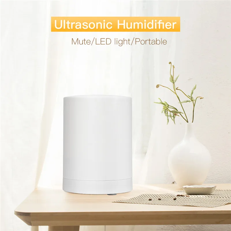 

Portable 250ml Electric Ultrasonic Air Humidifier Aromatherapy Essential Oil Aroma Diffuser with LED Colorful Light Air Purifier